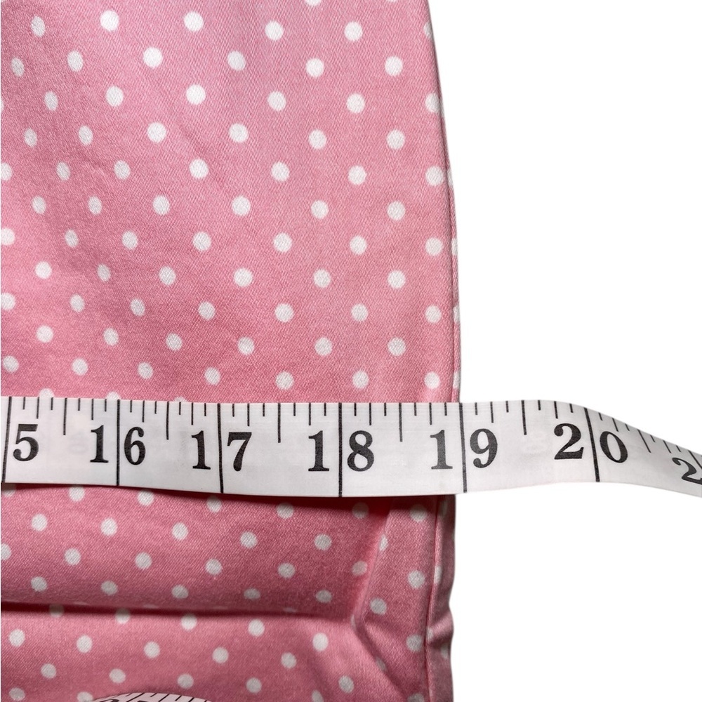 Retro Pink & White Polka Dot High-Waisted Pencil Skirt | Y2K Barbiecore Pin-Up - Picture 9 of 15